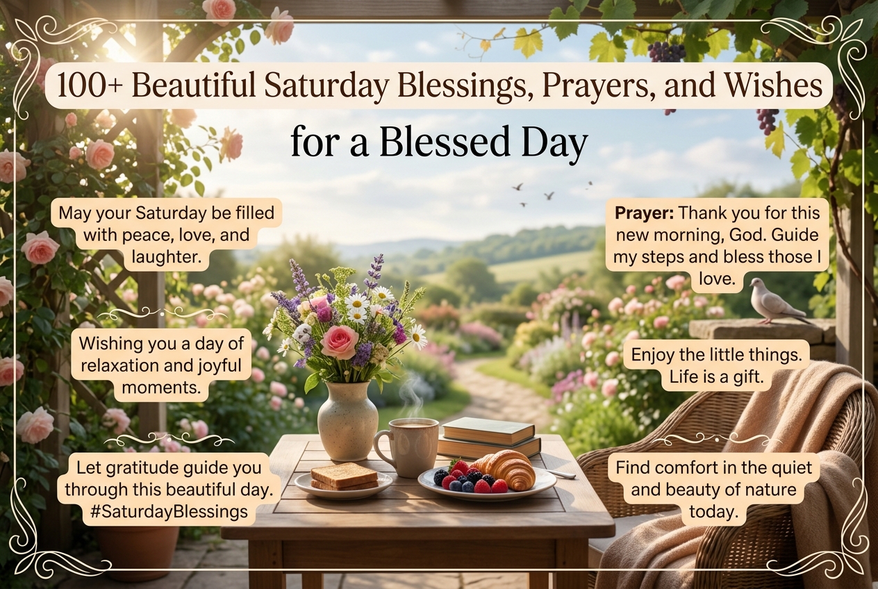 100+ Beautiful Saturday Blessings, Prayers, and Wishes for a Blessed Day