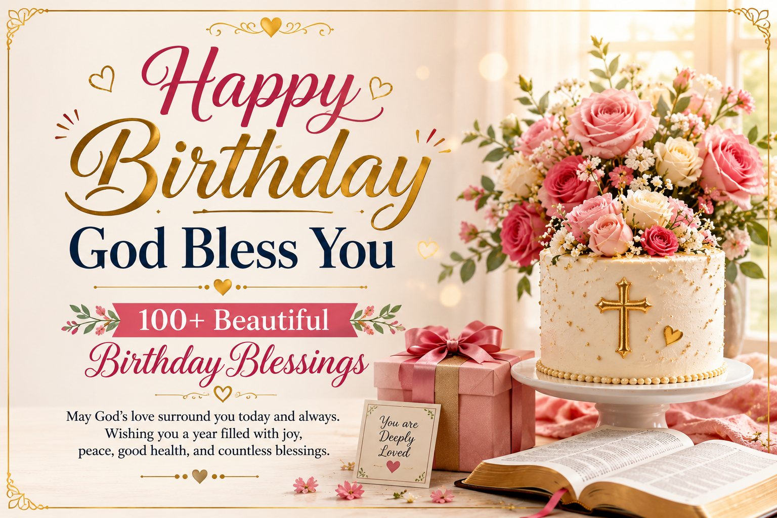 Happy Birthday God Bless You: 100+ Beautiful Birthday Blessings