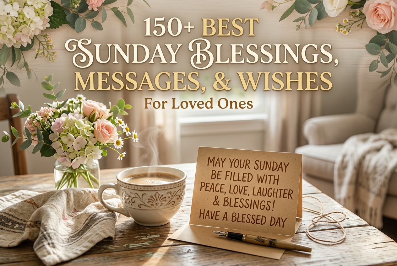 150+ Best Sunday Blessings, Messages, and Wishes for Loved Ones