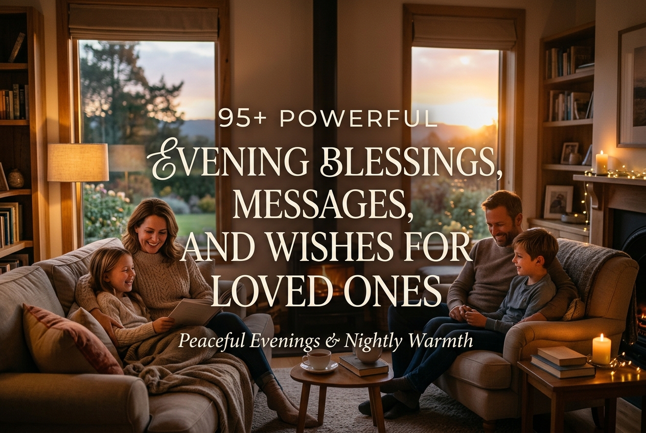 95+ Powerful Evening Blessings, Messages, and Wishes for Loved Ones